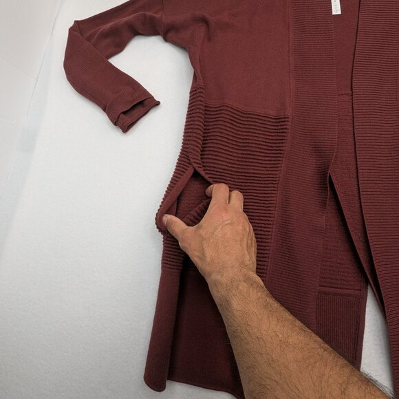 Lululemon Sit In Lotus Wrap II Style Number: W4ANWS Burgundy,Cassis Size 6 - Picture 14 of 15